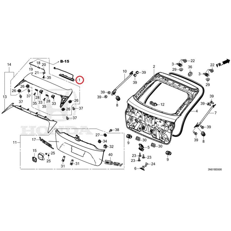 [NEW] JDM HONDA VEZEL e:HEV RV5 2025 Tailgate GENUINE OEM