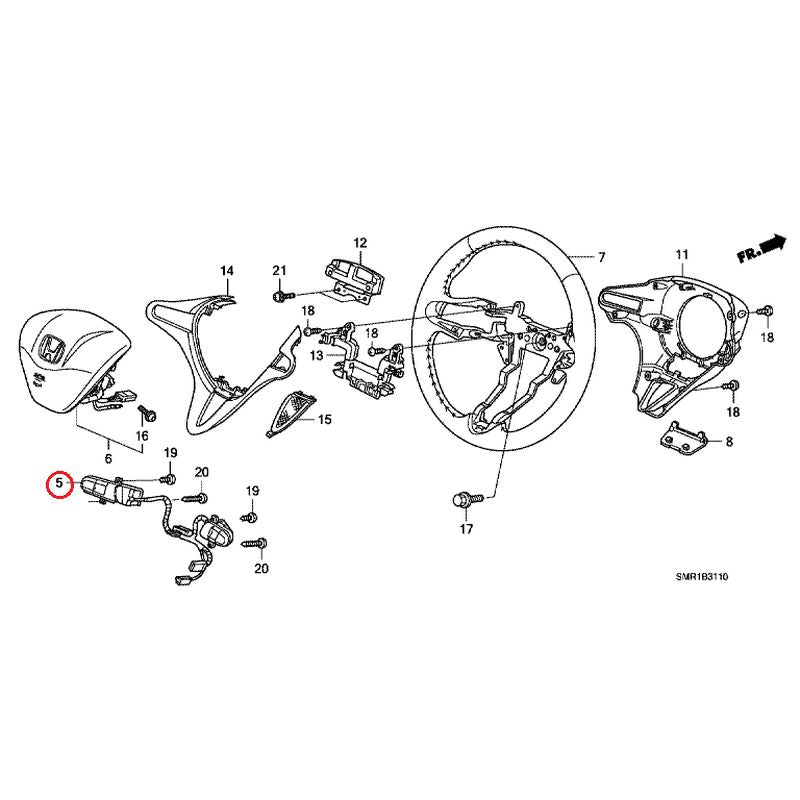 [NEW] JDM HONDA CIVIC FN2 2009 Steering Wheel (SRS) GENUINE OEM