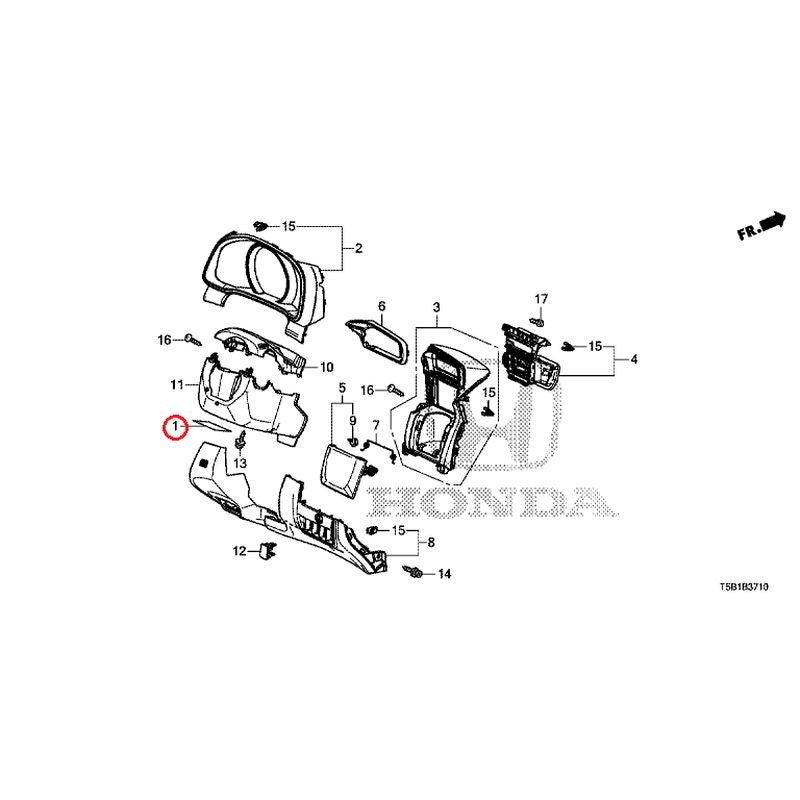 [NEW] JDM HONDA FIT GK5 2017 Instrument panel garnish (driver side) GENUINE OEM