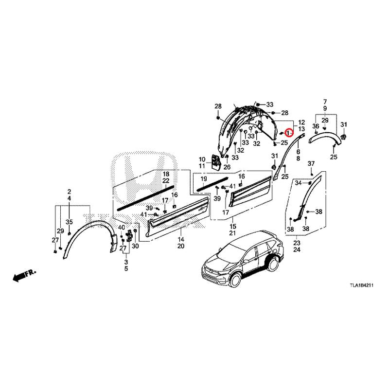 [NEW] JDM HONDA CR-V RW1 2021 Side Sill Garnish/Protector GENUINE OEM