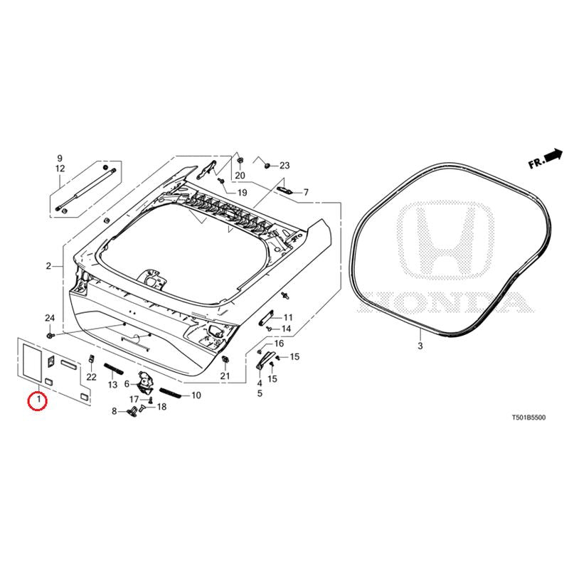 [NEW] JDM HONDA Civic e:HEV FL4 2025 Tailgate GENUINE OEM