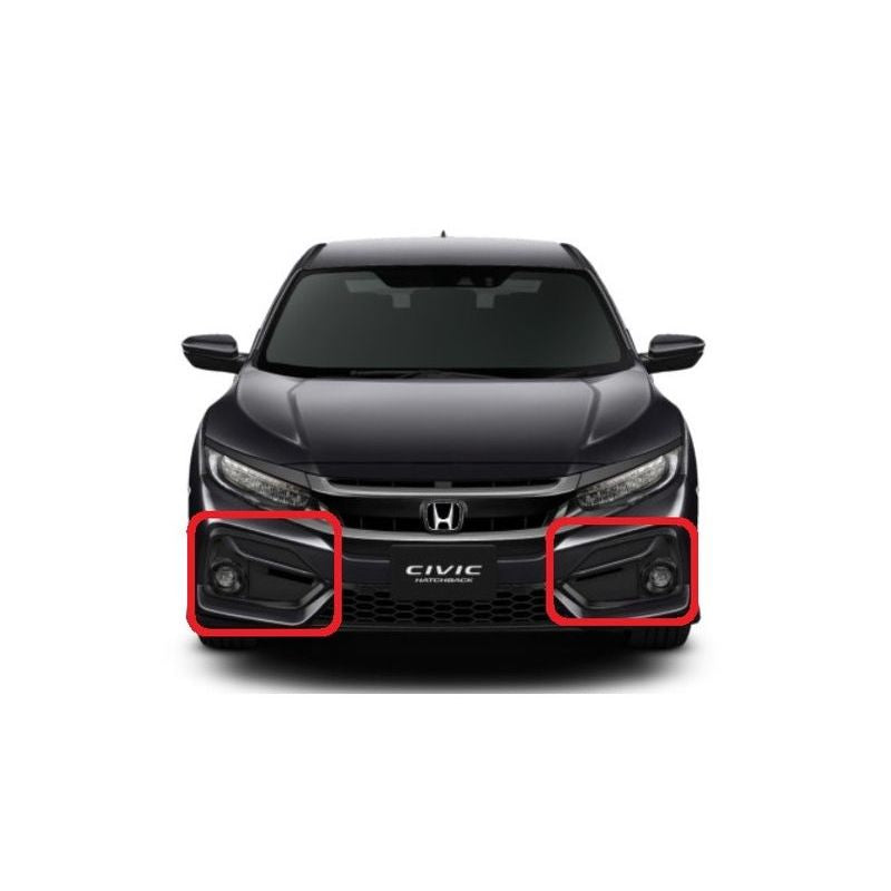 [NEW] JDM Honda CIVIC HATCHBACK FK7 Kouki Fog Light Garnish black pearl OEM