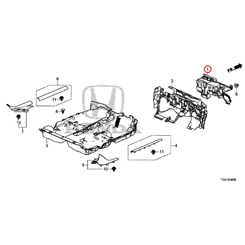 [NEW] JDM HONDA CIVIC FK8 2017 Floor Mat GENUINE OEM