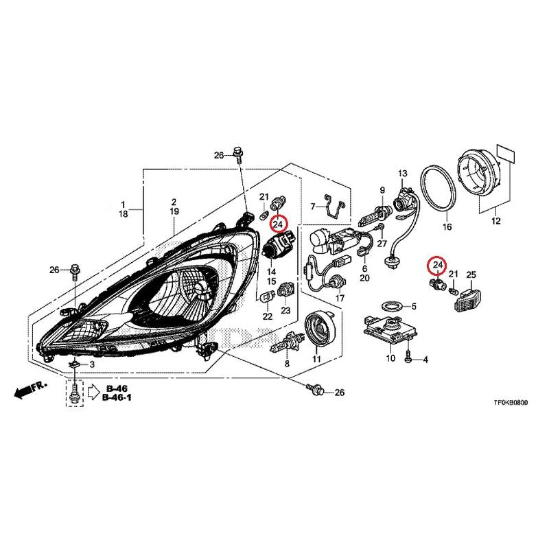 NEW] JDM HONDA FIT GE8 2012 Headlight GENUINE OEM – JDM Yamato