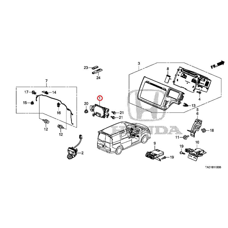 [NEW] JDM HONDA STEP WGN SPADA RP5 2020 Navigation System/Rear Camera/ETC Unit GENUINE OEM