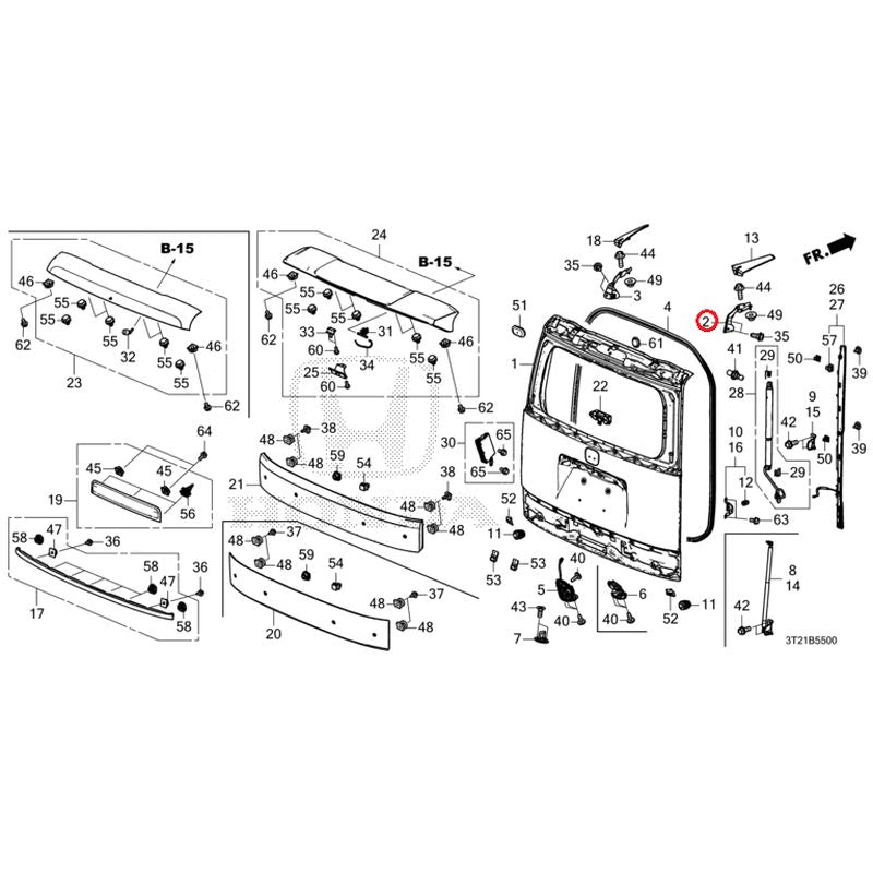 NEW] JDM HONDA STEP WGN e:HEV RP8 2022 Tailgate GENUINE OEM – JDM