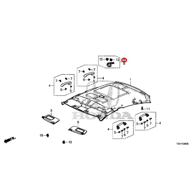 [NEW] JDM HONDA CIVIC FC1 2020 Roof Lining GENUINE OEM