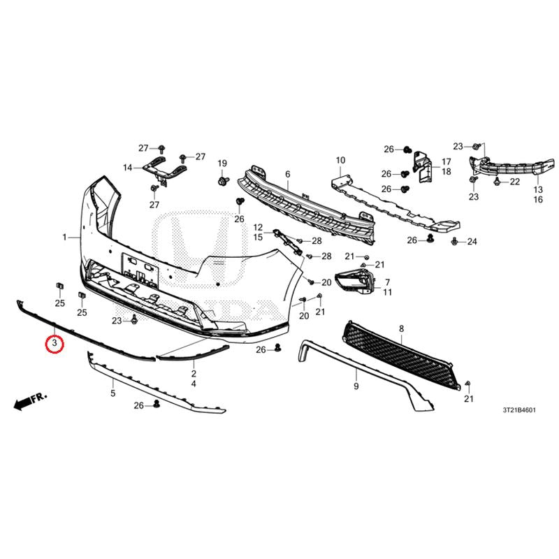 NEW] JDM HONDA STEP WGN e:HEV RP8 2022 Front Bumper (2) GENUINE