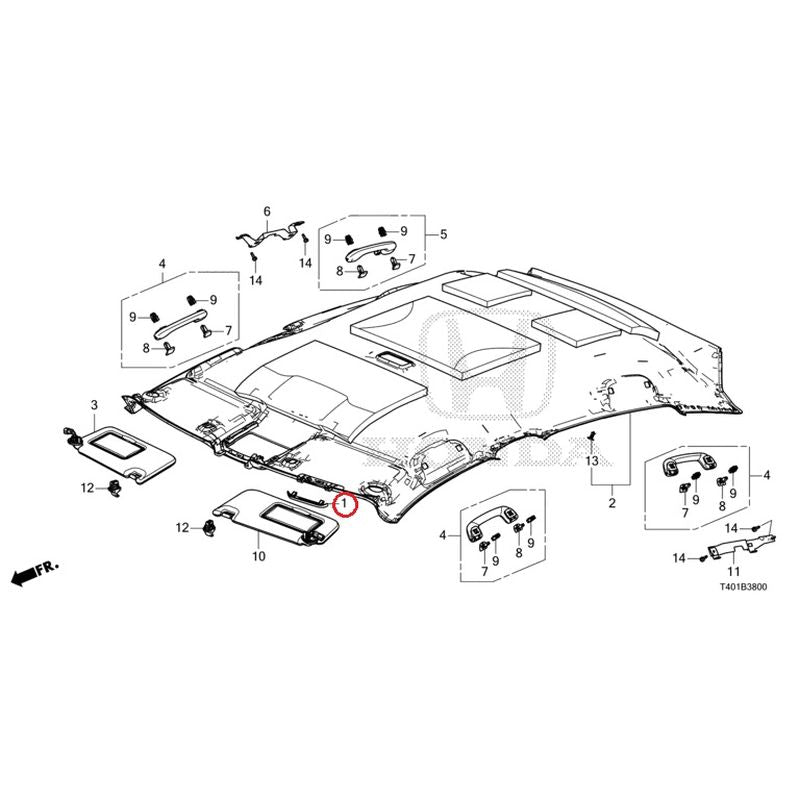 [NEW] JDM HONDA CIVIC FL5 2023 Roof Lining GENUINE OEM