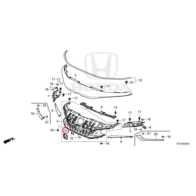 [NEW] JDM HONDA Civic e:HEV FL4 2025 Front Grill GENUINE OEM