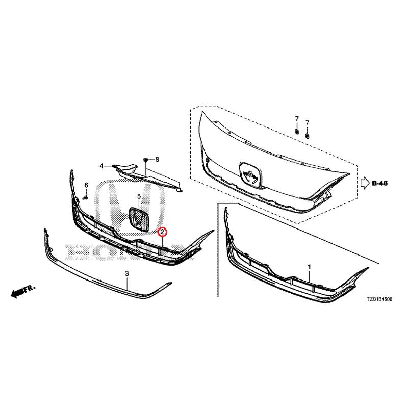 [NEW] JDM HONDA FIT e:HEV GR3 2021 Front Grille (1) GENUINE OEM