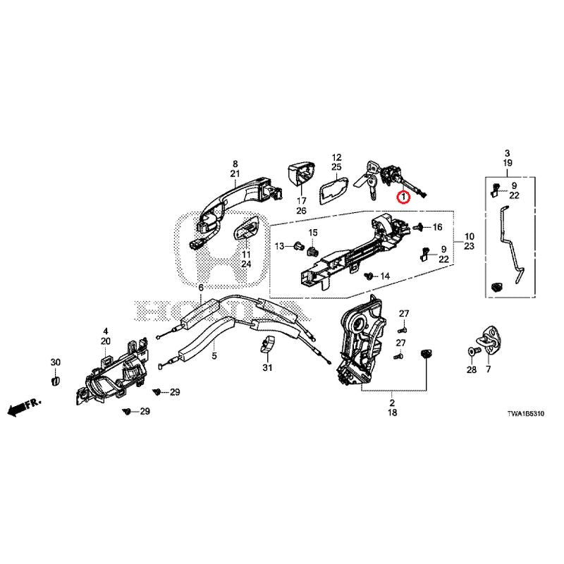 [NEW] JDM HONDA ACCORD CV3 2022 Front Door Locks/Outer Handles GENUINE OEM