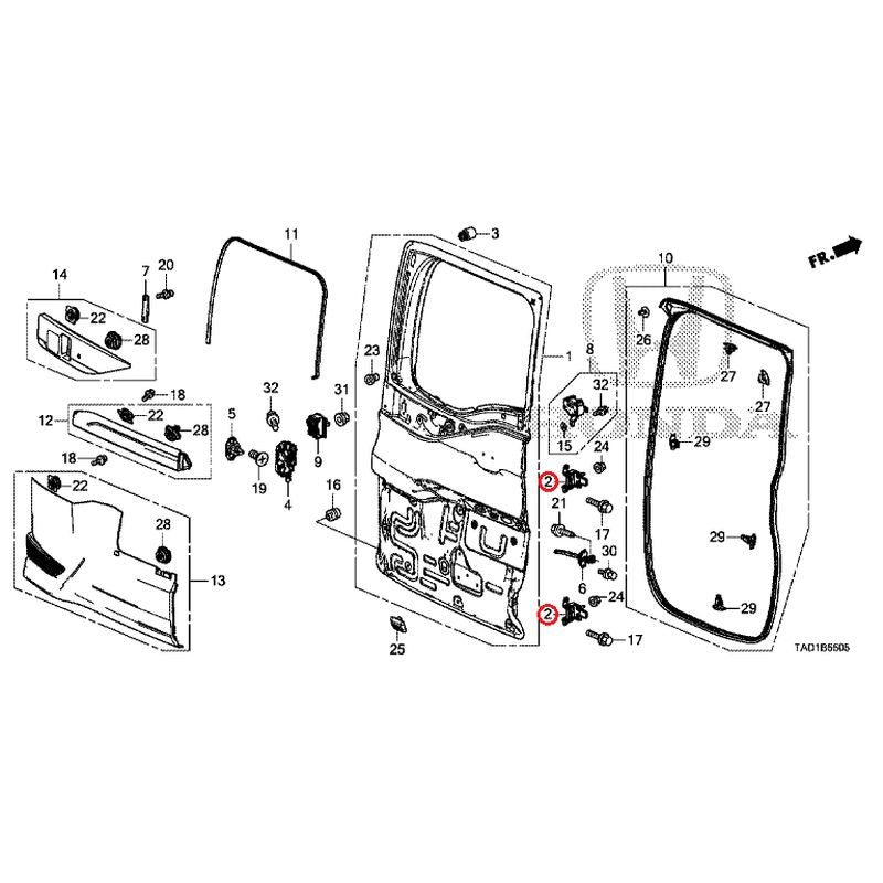 [NEW] JDM HONDA STEP WGN SPADA RP5 2020 Sub Door GENUINE OEM