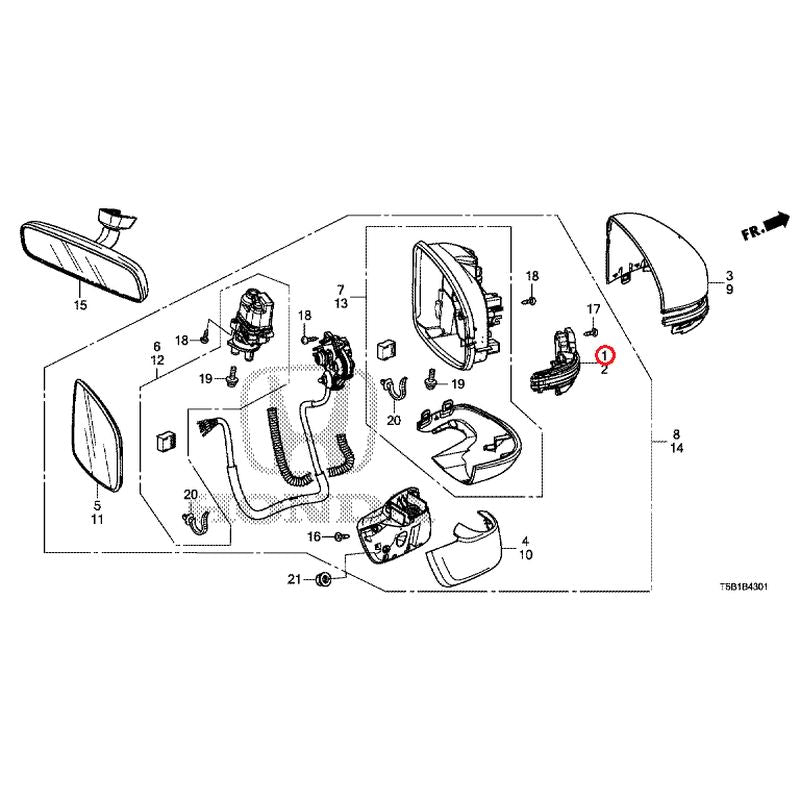 [NEW] JDM HONDA FIT GK4 2017 Mirrors (Auto-Turn) GENUINE OEM