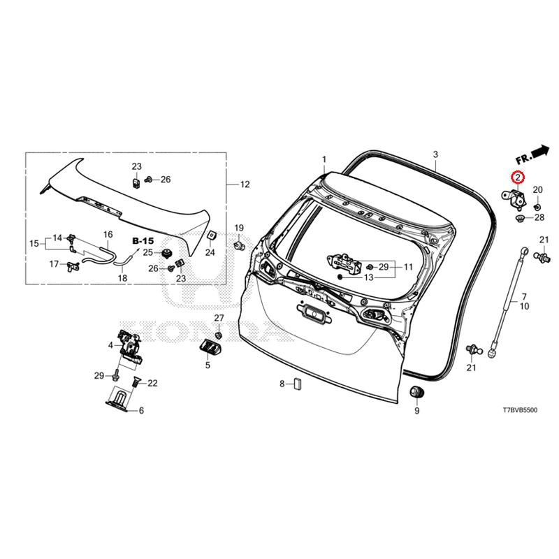 [NEW] JDM HONDA VEZEL HYBRID RU3 2020 Tailgate GENUINE OEM