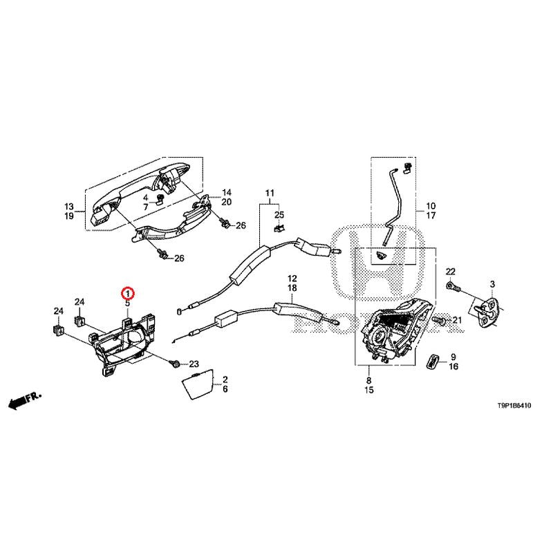 [NEW] JDM HONDA GRACE HYBRID GM4 2017 Rear Door Locks/Outer Handles GENUINE OEM