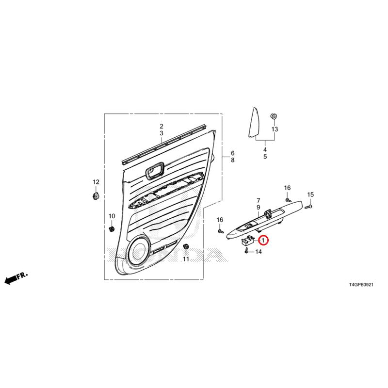 [NEW] JDM HONDA N-ONE JG3 2023 Rear Door Lining GENUINE OEM