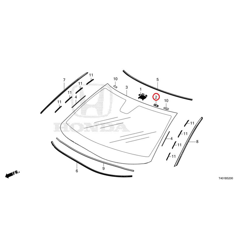 [NEW] JDM HONDA CIVIC FL1 2025 Front Windshield GENUINE OEM