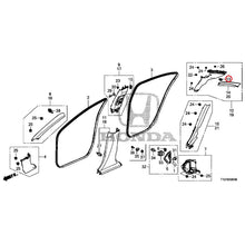 Load image into Gallery viewer, [NEW] JDM HONDA LEGEND HYBRID KC2 2018 Pillar Garnish GENUINE OEM
