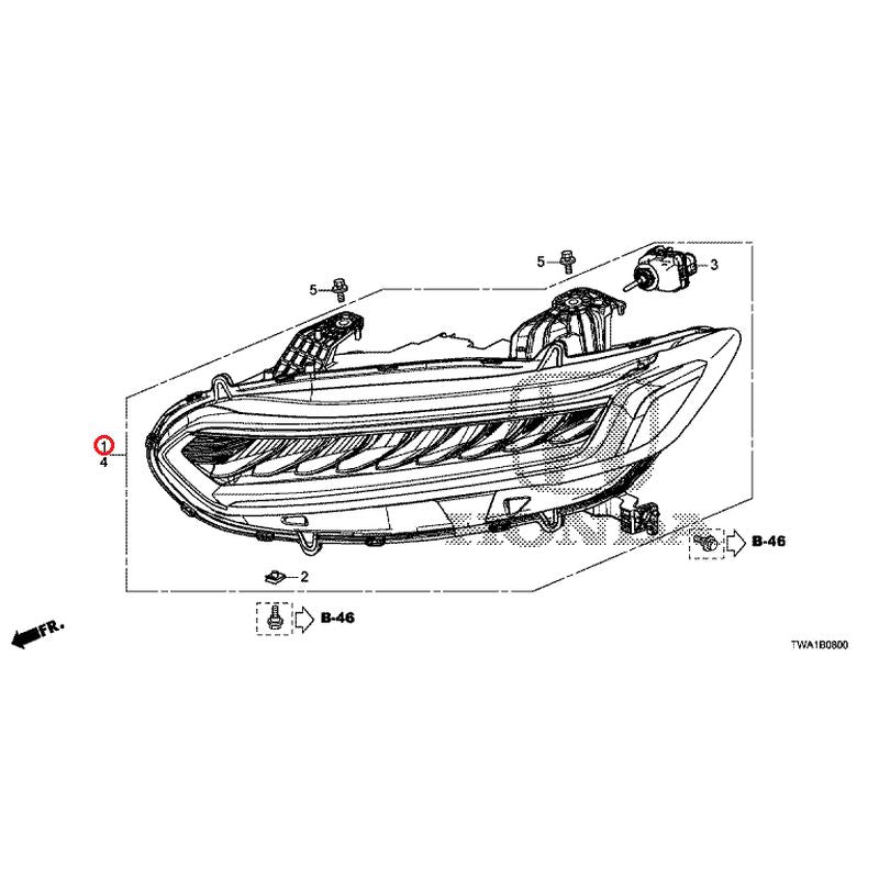 [NEW] JDM HONDA ACCORD CV3 2022 Headlight GENUINE OEM