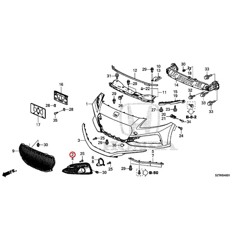 NEW] JDM HONDA CR-Z ZF2 2016 Front Bumper (120) GENUINE OEM – JDM