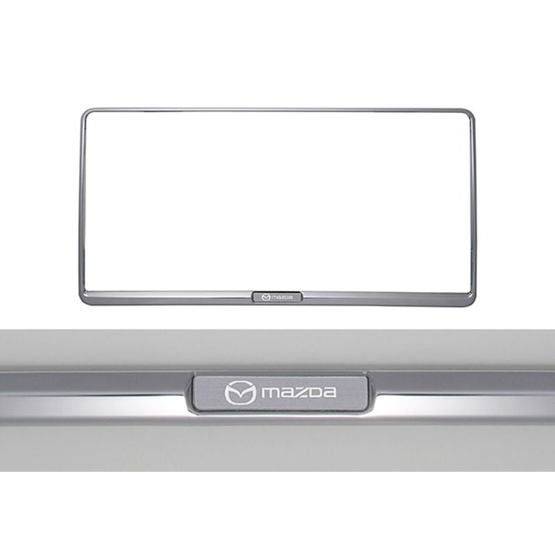 [NEW] JDM Mazda CX-60 KH License Plate Holder Chrome Genuine OEM