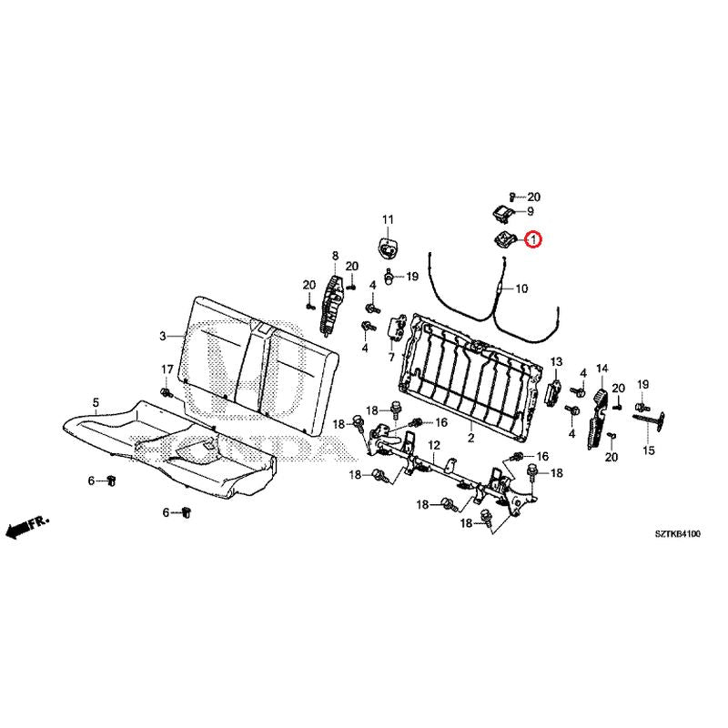 [NEW] JDM HONDA CR-Z ZF2 2016 Rear Seat GENUINE OEM