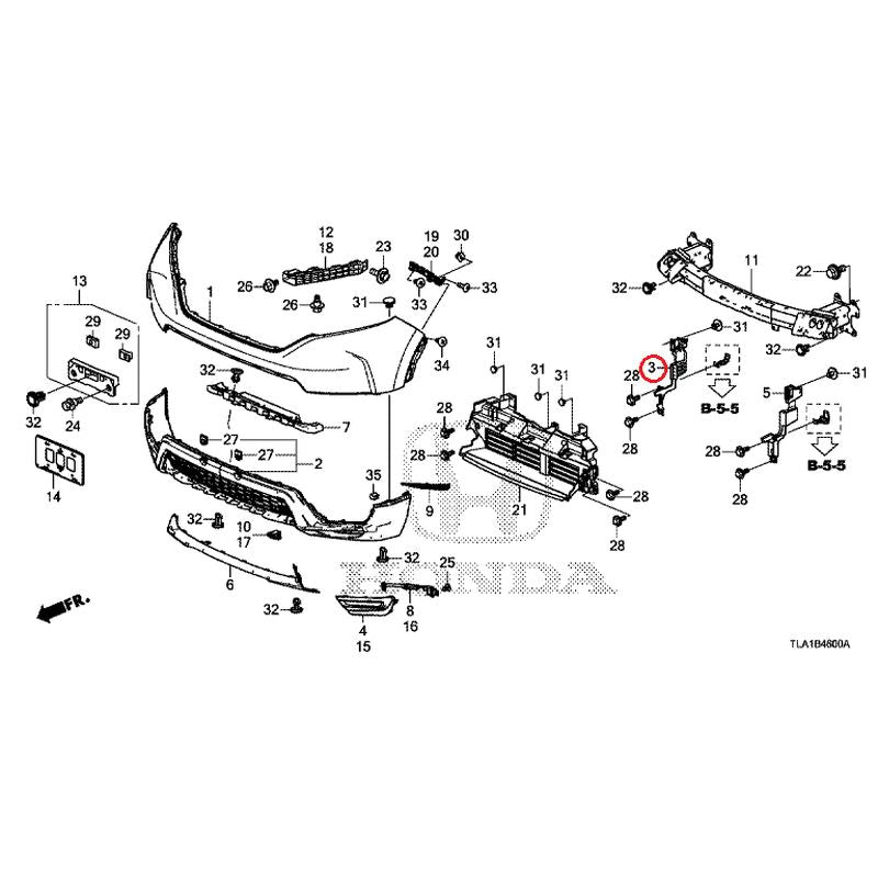 [NEW] JDM HONDA CR-V RW1 2022 Front Bumper GENUINE OEM
