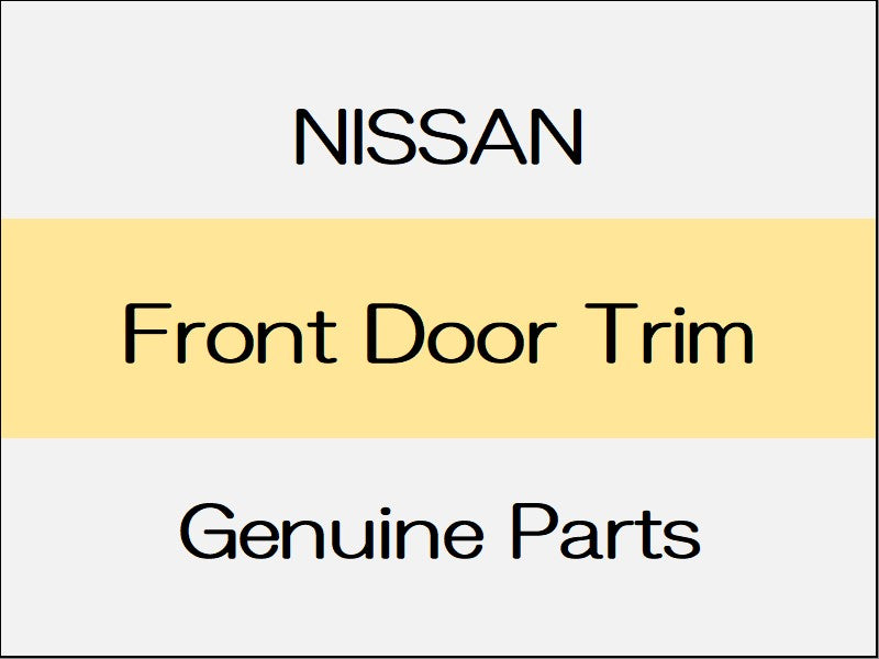 [NEW] JDM NISSAN FAIRLADY Z Z34 Front Door Trim