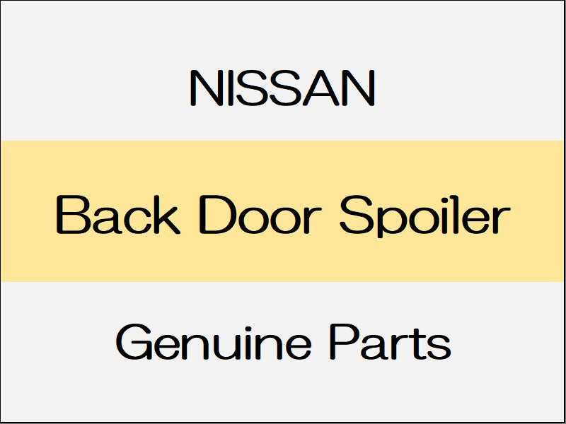 [NEW] JDM NISSAN ELGRAND E52 Back Door Spoiler / Rider Series Standard Roof Spoiler, Highway Star Series Urban Chrome, Highway Star Series Standard Specification from Jan 2014, Highway Star Series Premium from Jan 2014