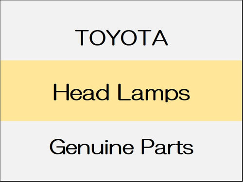 [NEW] JDM TOYOTA VITZ P13# Head Lamps / Halogen Headlamps to Apr 2014