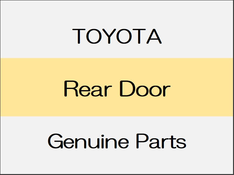 [NEW] JDM TOYOTA ALPHARD A4#,H4#Œn Rear Door Panel <Door Panel> Door Panel