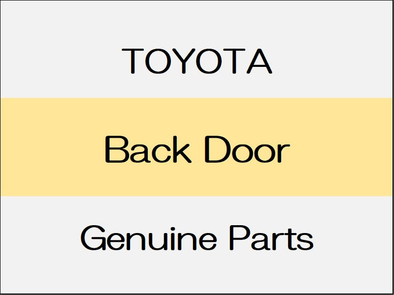 [NEW] JDM TOYOTA ALPHARD A4#,H4#Œn Back Door Panel