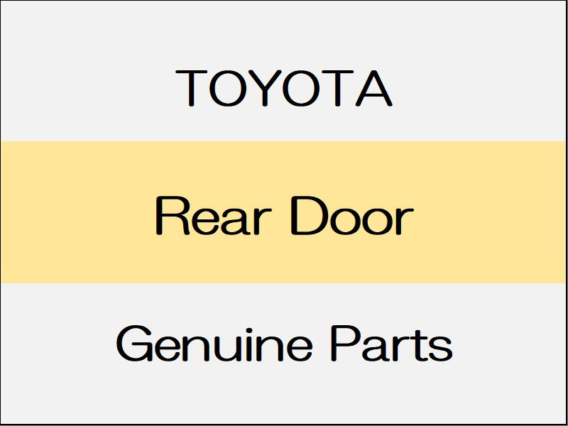 [NEW] JDM TOYOTA LAND CRUISER FJA300W/VJA300W Rear Door Trim