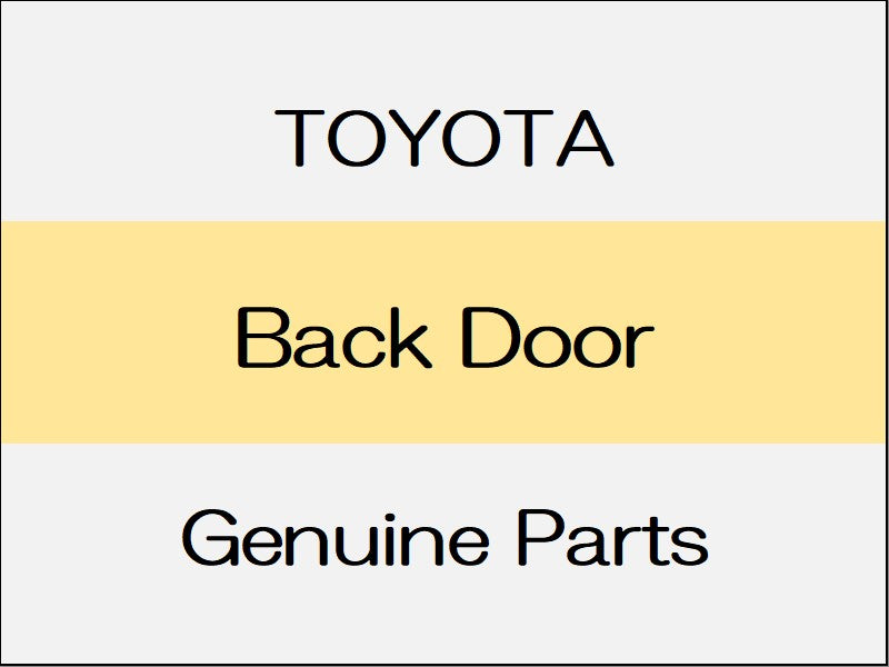 [NEW] JDM TOYOTA LAND CRUISER FJA300W/VJA300W Back Door Panel With Power Back Door