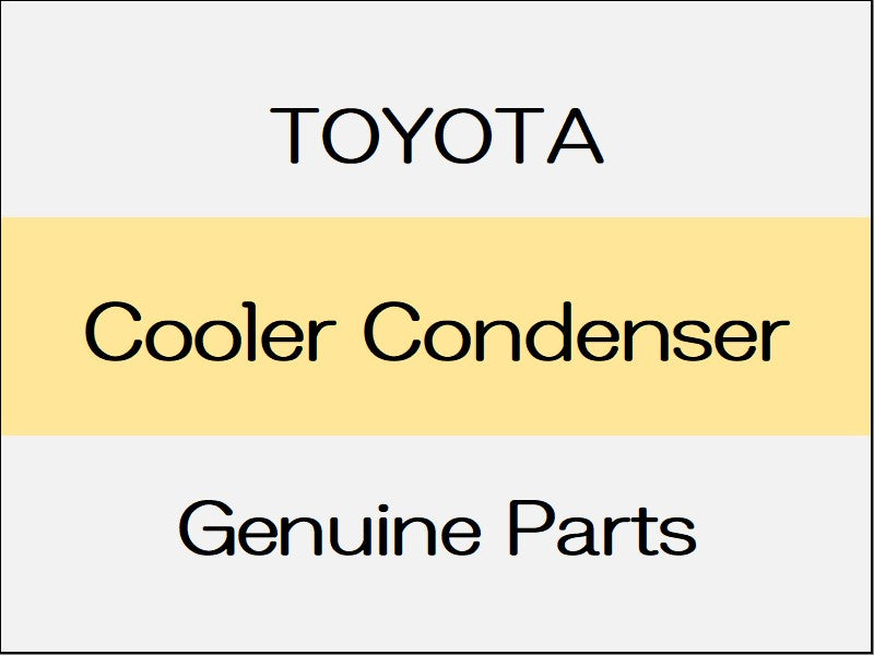 [NEW] JDM TOYOTA LAND CRUISER FJA300W/VJA300W Cooler Condenser F33A-Ftv