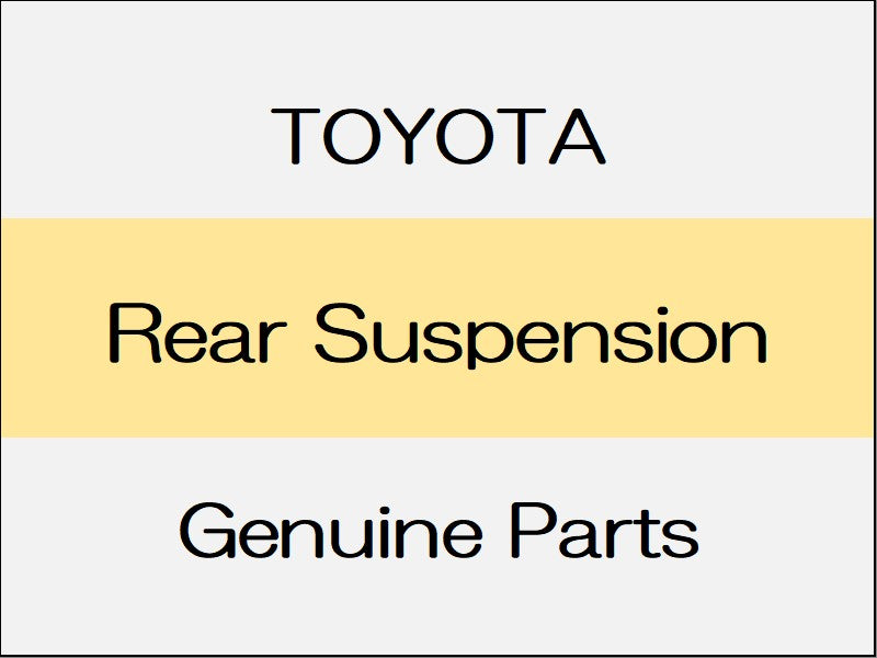 [NEW] JDM TOYOTA LAND CRUISER FJA300W/VJA300W Rear Suspension: Standard Type