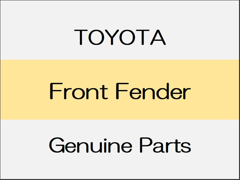 [NEW] JDM TOYOTA COROLLA Sport A12,E219Œn Front Fender