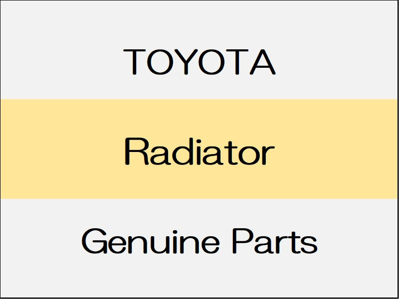 [NEW] JDM TOYOTA LAND CRUISER 250 J250 Radiator <For Engine> 2Tr-Fe