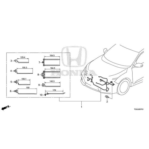 [NEW] JDM HONDA CIVIC FK8 2020 Wire Harness (2) GENUINE OEM