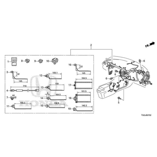 [NEW] JDM HONDA CIVIC FK8 2020 Wire Harness (3) GENUINE OEM