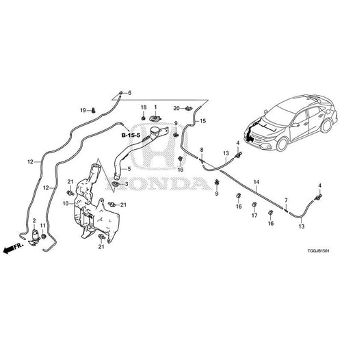 [NEW] JDM HONDA CIVIC FK8 2020 Windshield Washer (Front) GENUINE OEM