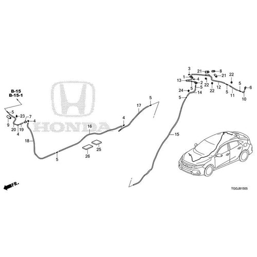 [NEW] JDM HONDA CIVIC FK8 2020 Windshield Washer (Rear) GENUINE OEM