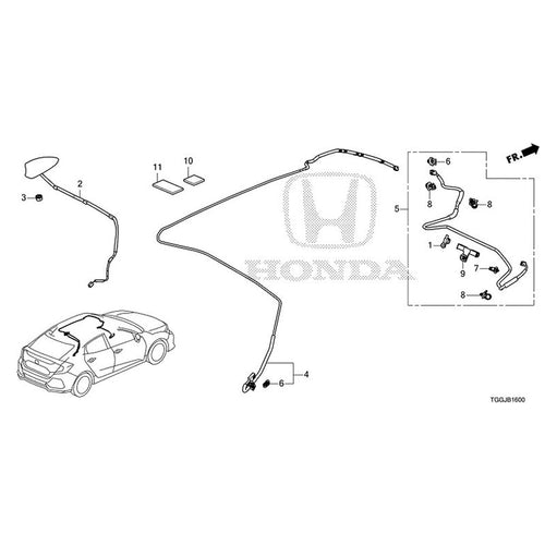 [NEW] JDM HONDA CIVIC FK8 2020 Antenna GENUINE OEM