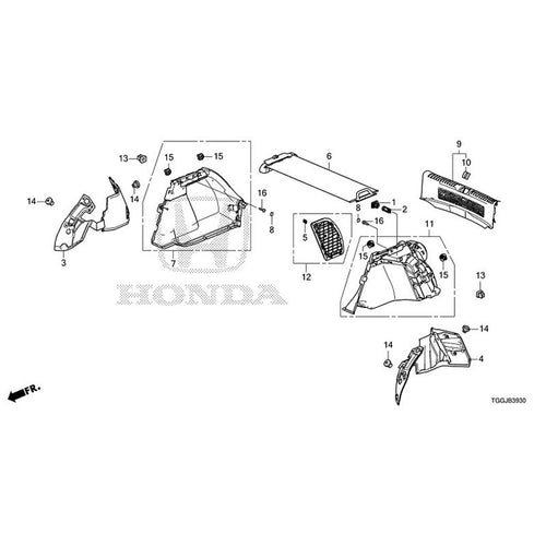 [NEW] JDM HONDA CIVIC FK8 2020 Side Lining GENUINE OEM