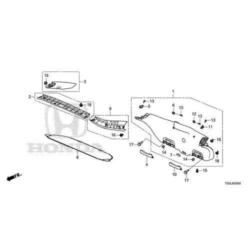 [NEW] JDM HONDA CIVIC FK8 2020 Tailgate Lining GENUINE OEM