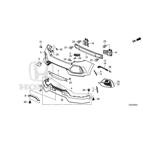 [NEW] JDM HONDA CIVIC FK8 2020 Rear Bumper (TYPE R) GENUINE OEM