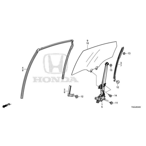 [NEW] JDM HONDA CIVIC FK8 2020 Rear Door Glass Door Regulator GENUINE OEM