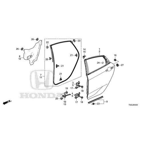 [NEW] JDM HONDA CIVIC FK8 2020 Rear Door Panel GENUINE OEM