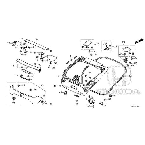 [NEW] JDM HONDA CIVIC FK8 2020 Tailgate (TYPE R) GENUINE OEM